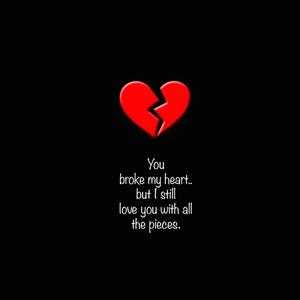 Shattered Heart in Darkness broken heart black wallpaper
