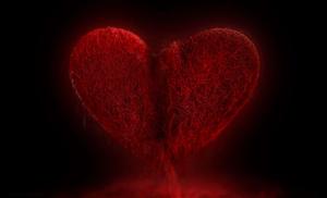 Shattered Heart in Darkness broken heart black wallpaper