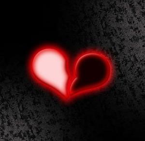 Shattered Heart - Lost Love in Darkness broken heart black wallpaper