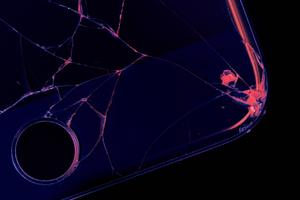 Shattered phone dreams cracked screen wallpaper