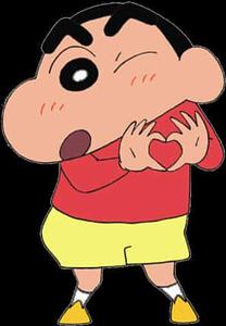Shin Chan Heart Gesture Wallpaper