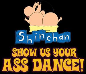 Shinchan Ass Dance Graphic Wallpaper