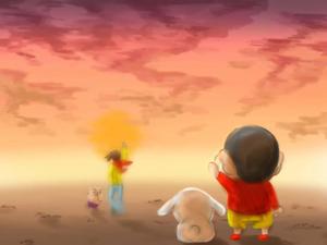 Shinchan having fun with friends crayon shin chan wallpaper