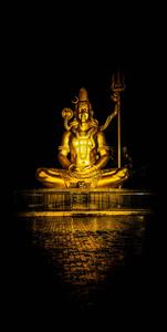 Shiva iPhone Gold Statue Meditating shiva iphone wallpaper