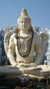Shiva iPhone White Statue Front View shiva iphone wallpaper
