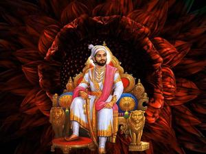 Shivaji Maharaj Art On Sunflower HD shivaji maharaj hd wallpaper