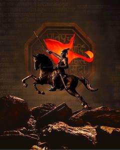 Shivaji Maharaj On Leaping Horse shivaji maharaj wallpaper