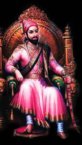 Shivaji Maharaj on Throne with Sword shivaji maharaj wallpaper