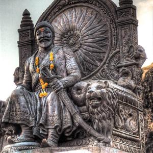Shivaji Maharaj Statue On Throne shivaji maharaj wallpaper