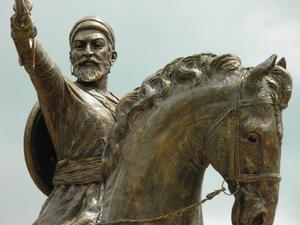 Shivaji Maharaj Sword Up In Air shivaji maharaj wallpaper