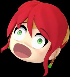 Shocked Redhead Cartoon Expression scream wallpaper