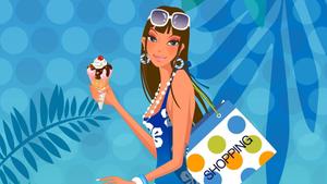 Shopping Cool Girl Cartoon cool girl cartoon wallpaper