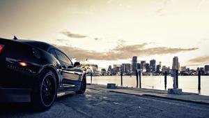 Show Off with the Stylish and Sleek Black Car car wallpaper