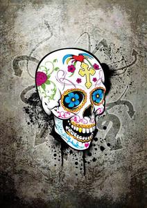 Show off your unique style with a stylish girly skull. skull wallpaper