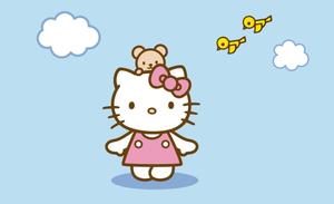 Show your style with this attractive Hello Kitty Laptop! Wallpaper