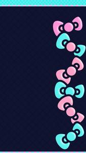 Show your true colors with Navy Blue Hello Kitty! Wallpaper