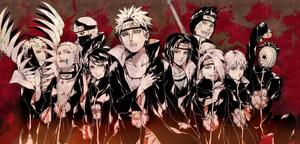 Showcasing the mysterious yet powerful Akatsuki organization Wallpaper