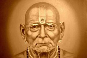 Shri Swami Samarth Close-Up Wallpaper