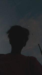 Silhouette Of Boy PFP Aesthetic Background pfp aesthetic wallpaper