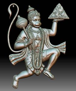 Silver Lord Hanuman 3D lord hanuman 3d wallpaper