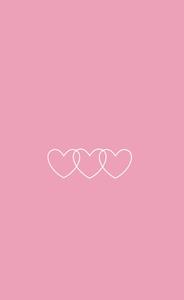 Simple Aesthetic Girly Hearts aesthetic girly wallpaper