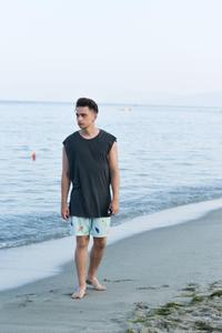 Single Boy On Shore single boy wallpaper