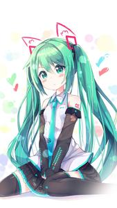 Sitting On Knees Cute Anime Girl iPhone cute anime girl iphone wallpaper