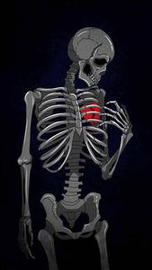 Skeleton With A Broken Heart Iphone broken heart iphone wallpaper
