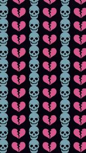 Skull And Broken Heart Black broken heart black wallpaper