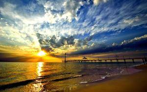 Sky Background Beach Clouds sky wallpaper