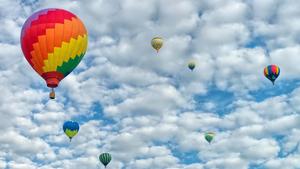 Sky Background Flying Balloons sky wallpaper