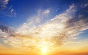 Sky Background Orange White Clouds sky wallpaper