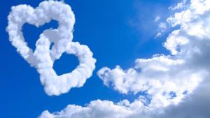 Sky With Heart Cloud sky wallpaper