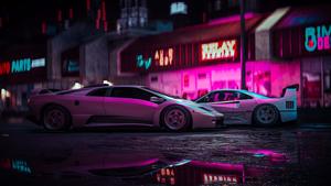 Sleek and Stylish Sportscar on Scenic Highway Wallpaper