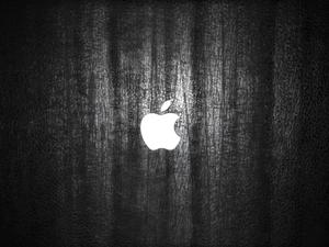 Sleek Apple Logo on Gradient Background apple logo wallpaper