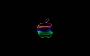 Sleek Apple Logo on Gradient Background apple logo wallpaper