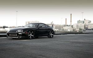 Sleek Toyota Supra on the Road supra wallpaper