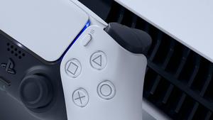 Sleek White PS5 Controller ps5 wallpaper