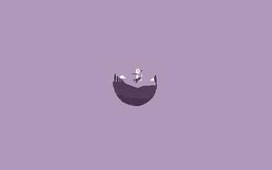 Small Fox With Wings Pastel Purple pastel purple wallpaper