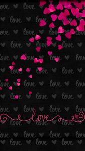 Small Pink Hearts Love Phone love phone wallpaper