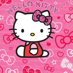 "Smiling Hello Kitty Greetings" Wallpaper