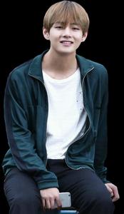 Smiling Manin Green Jacket taehyung wallpaper