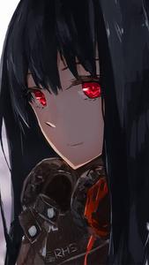 Smirking Cute Anime Girl iPhone cute anime girl iphone wallpaper
