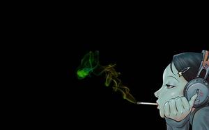 Smoking Dark Anime Girl dark anime wallpaper
