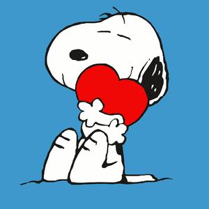 Snoopy hugging a heart to show love snoopy wallpaper