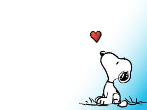 Snoopy Showing his Love snoopy wallpaper