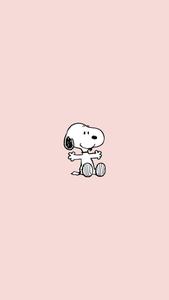 Snoopy Sitting On A Pink Background snoopy wallpaper