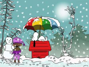Snoopy taking a leisurely stroll snoopy wallpaper