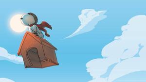 Snoopy Up in the Air snoopy wallpaper