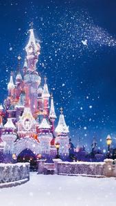 Snow Castle Christmas IPhone christmas iphone wallpaper
